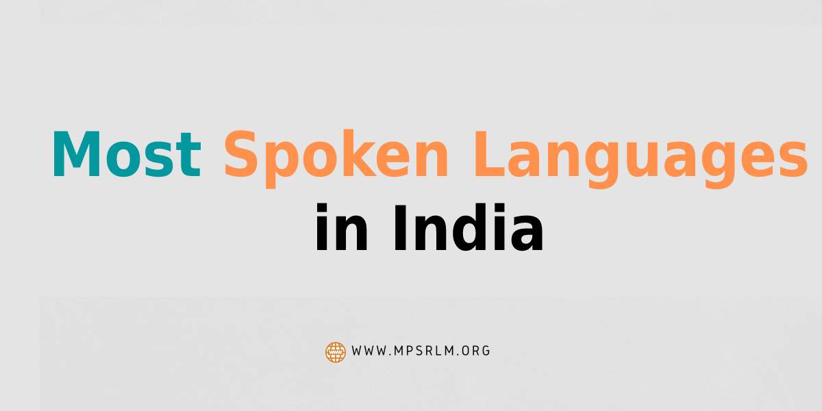 Most Spoken Languages in India