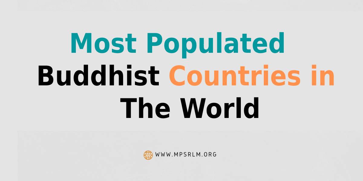 Most populated Buddhist countries in the world